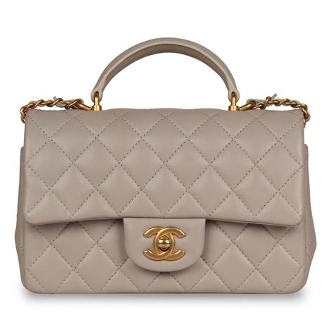 chanel flap bag with top handle medium|Chanel mini rectangular flap bag.